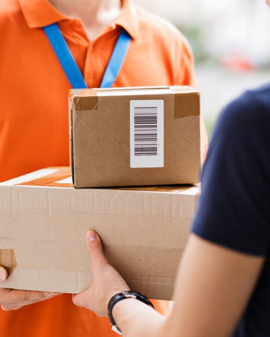 Parcels delivered orange t shirt