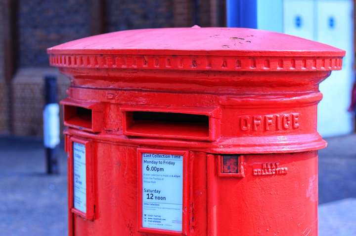red post box