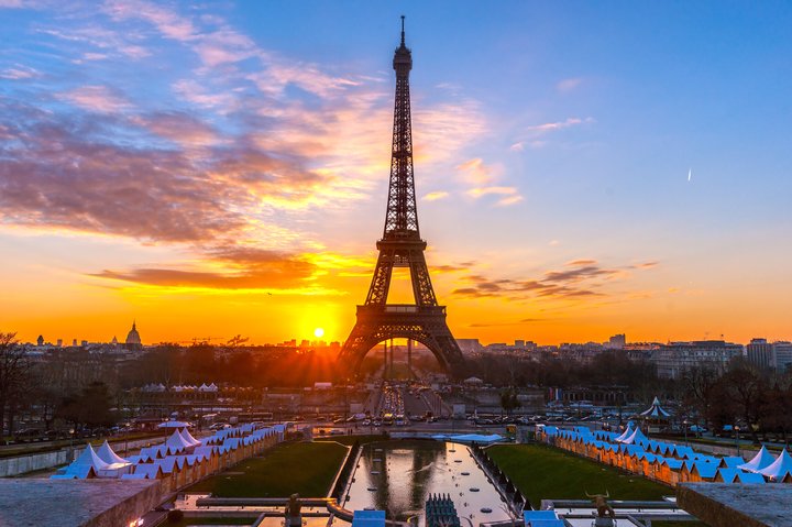 Paris Eiffel Tower_Sunset